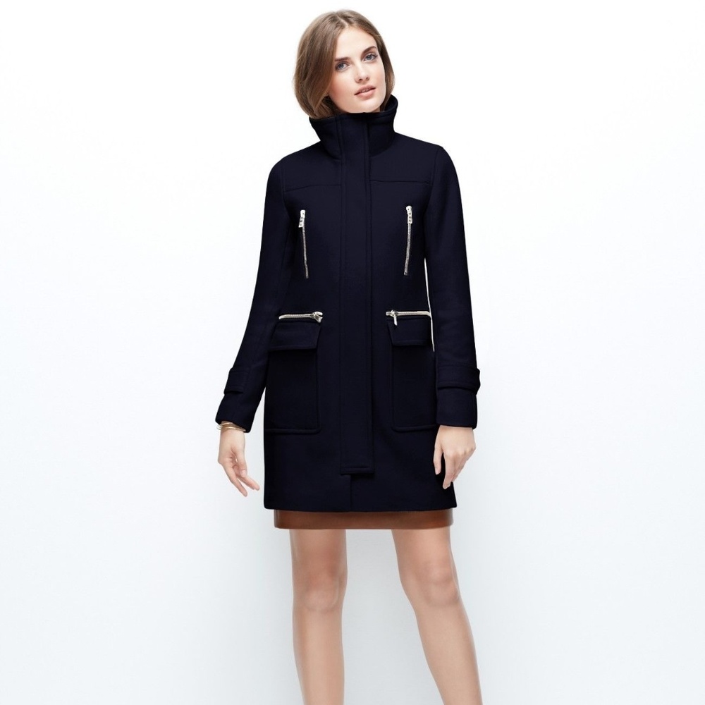 Ann Taylor Blue Wool Chalet Coat